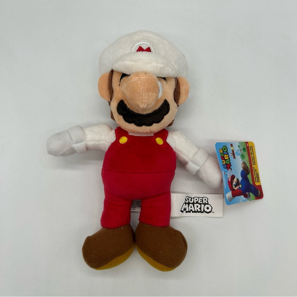 Super Mario 9-Inch Plush Doll Stuffed Set, Mario, Fire Mario, Yoshi - Picture 6 of 11